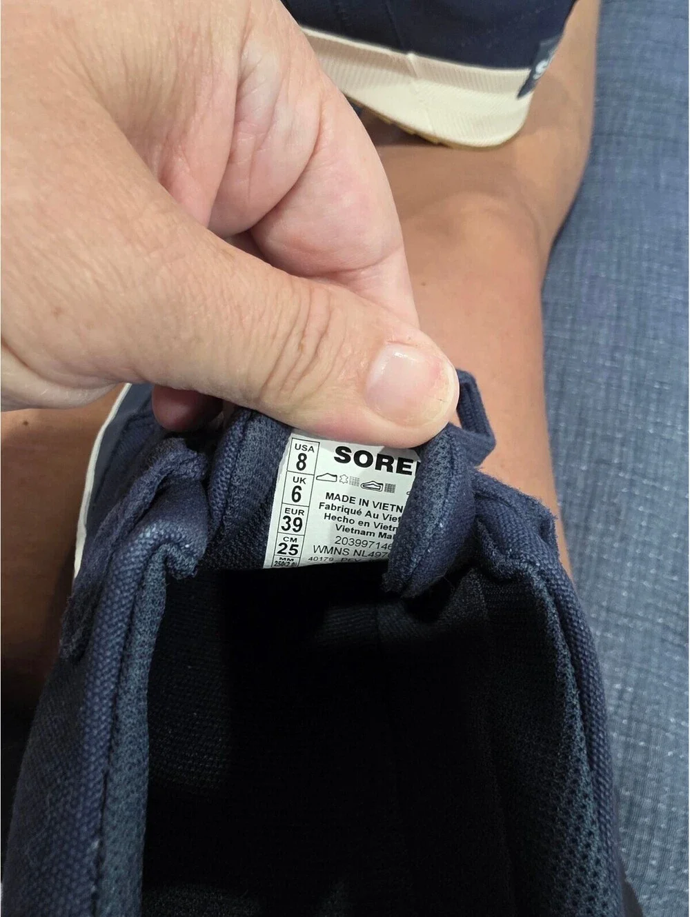 Sorel Women's Out 'N About III Low Canvas Waterproof sneakers Size 8 Blue casual